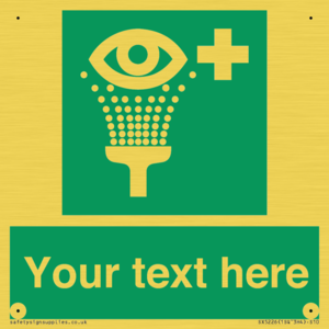 Custom Eye Wash Station Sign